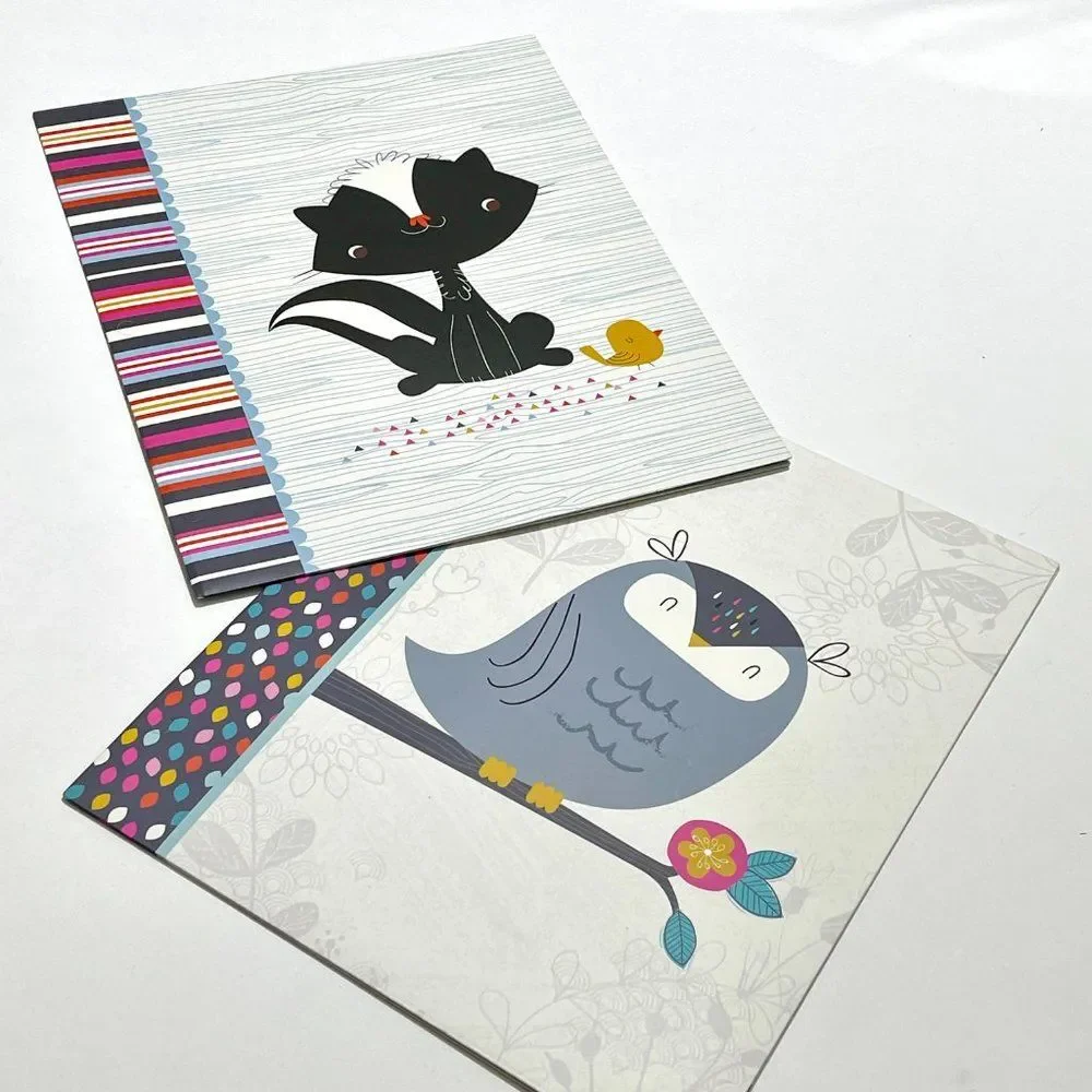 set of 2 folders The Forest Friends collection lot of 5